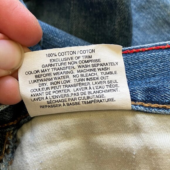 Tommy Hilfiger Women's Carpenter Jean Shorts Vintage Y2K Blue Denim Size 16 - Picture 8 of 9